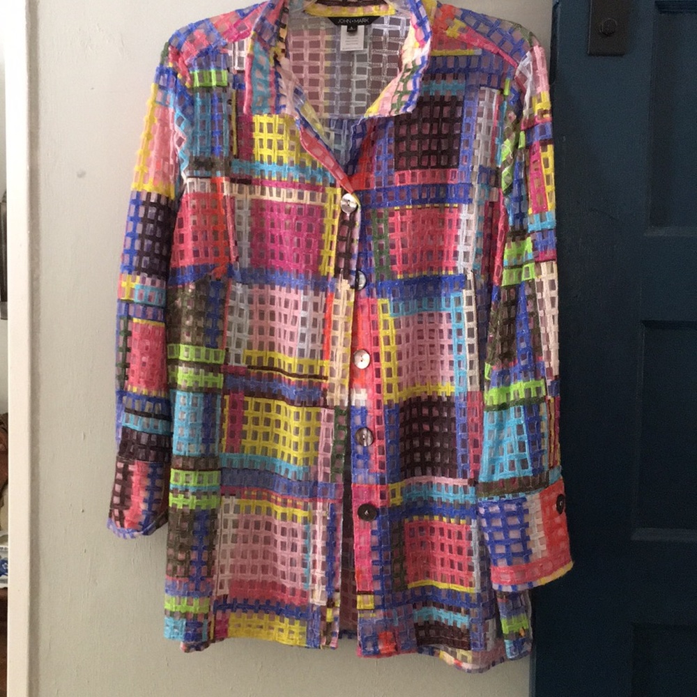 John Mark multi colored top